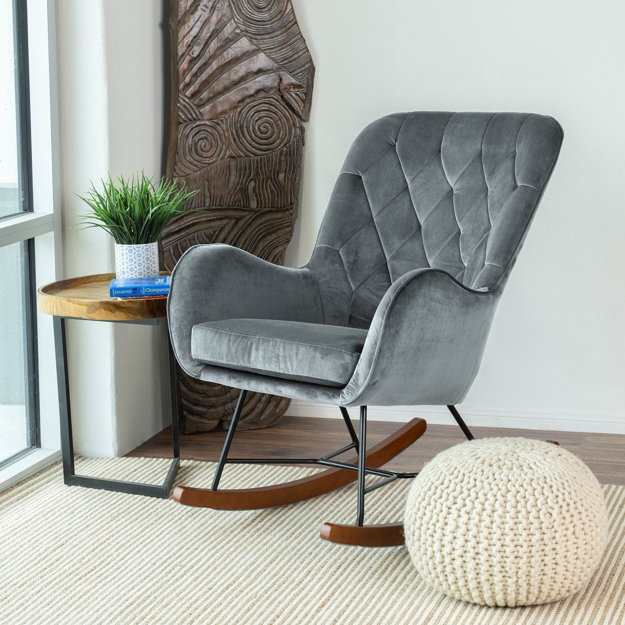 Ashcroft Furniture Hannah Rocking Chair - Thumbnail 4