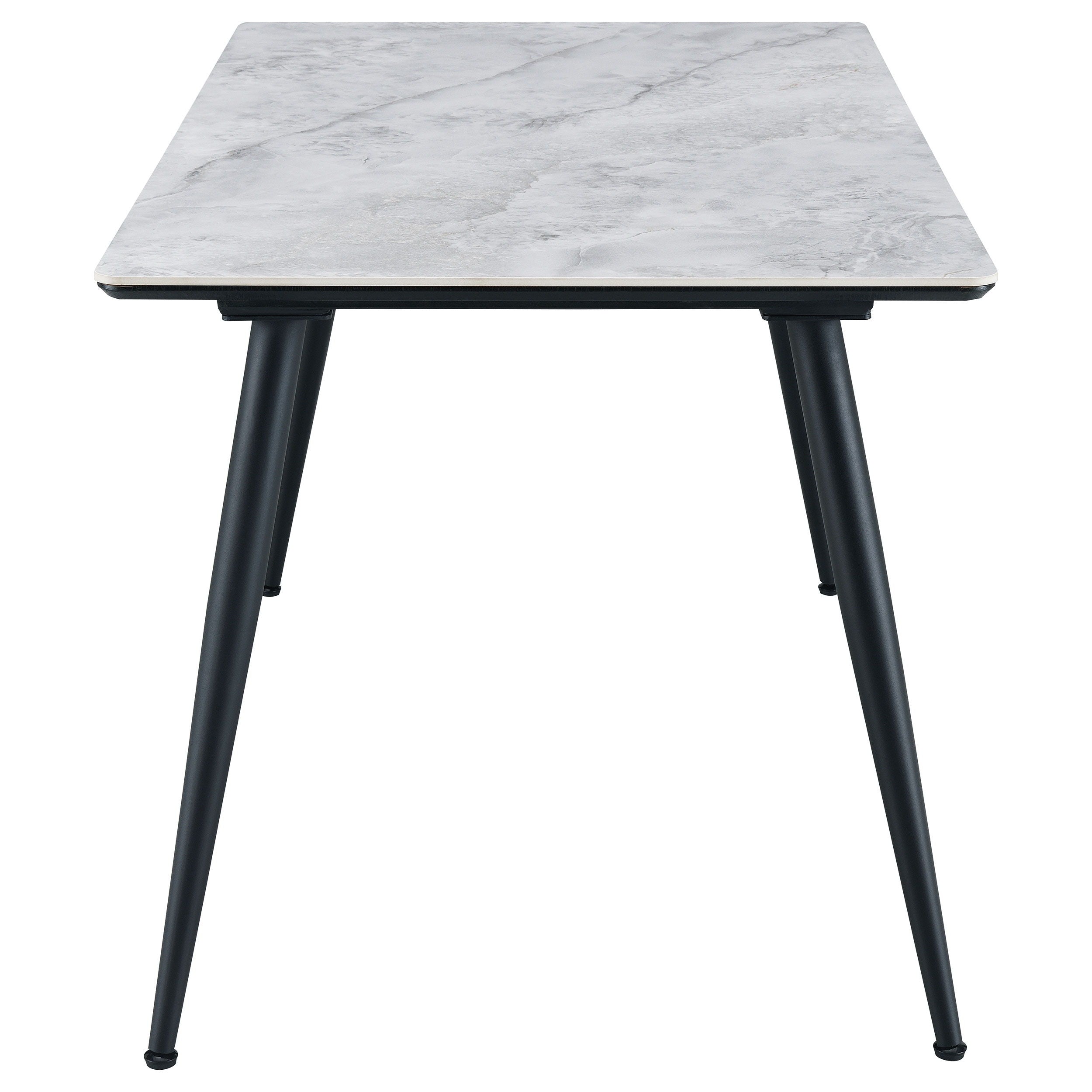 Dennison - Rectangular Ceramic Top Dining Table Gray - Gray Marble