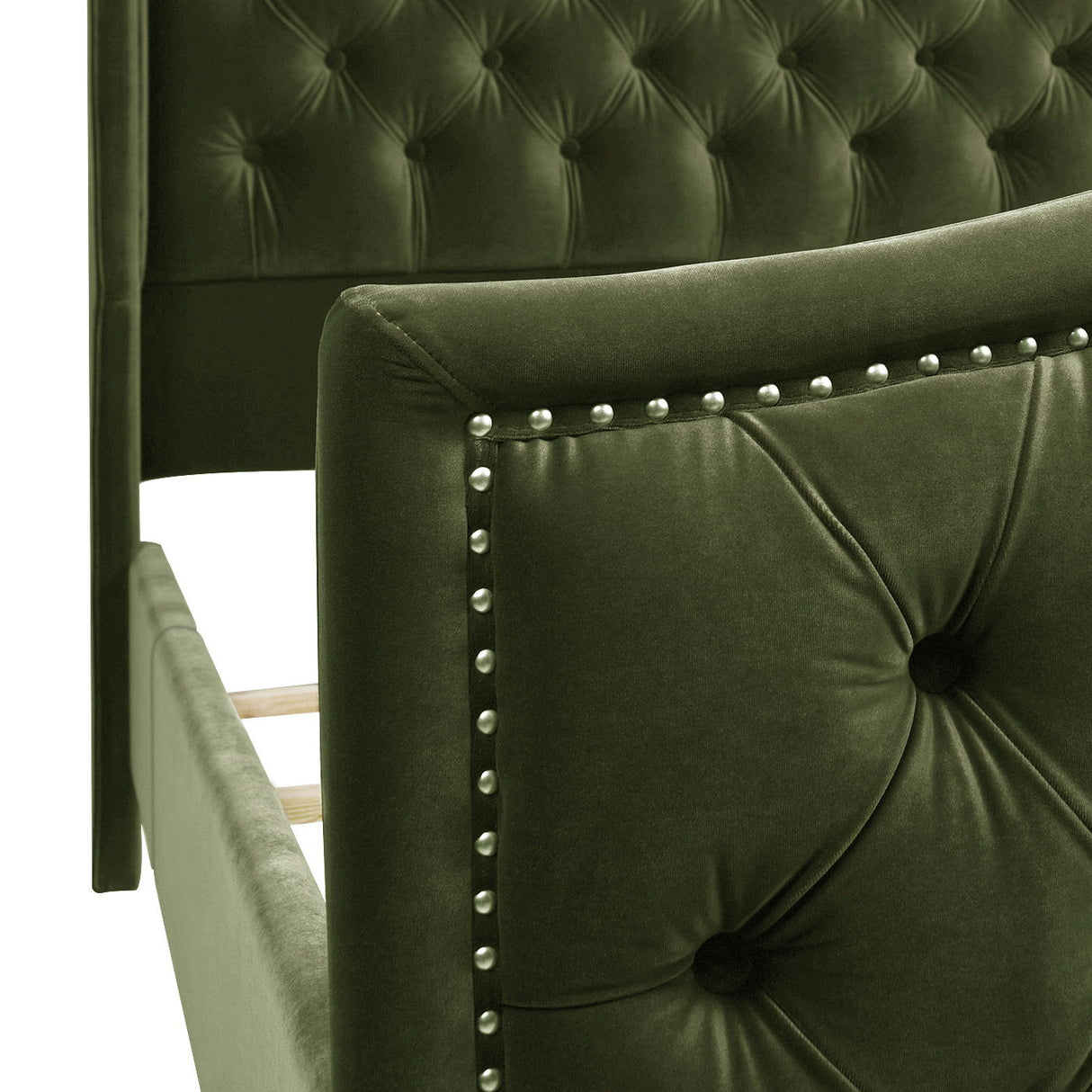 Marcella - Upholstered Shelter Headboard Bed Set