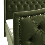 Marcella - Upholstered Shelter Headboard Bed Set