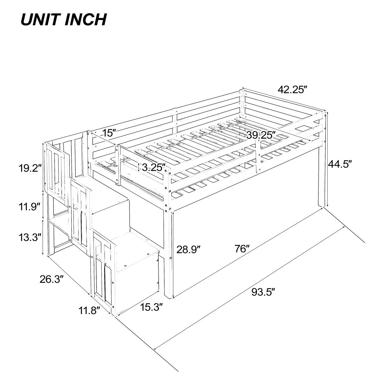 Loft Bed With Staircase