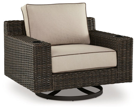 Coastline Bay - Brown - Swivel Lounge W/ Cushion by Signature Design by Ashley® | Bel Furniture