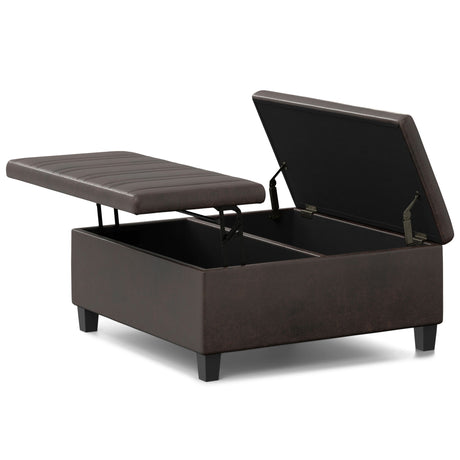 Ellis - Upholstered Coffee Table Storage Ottoman - view 6