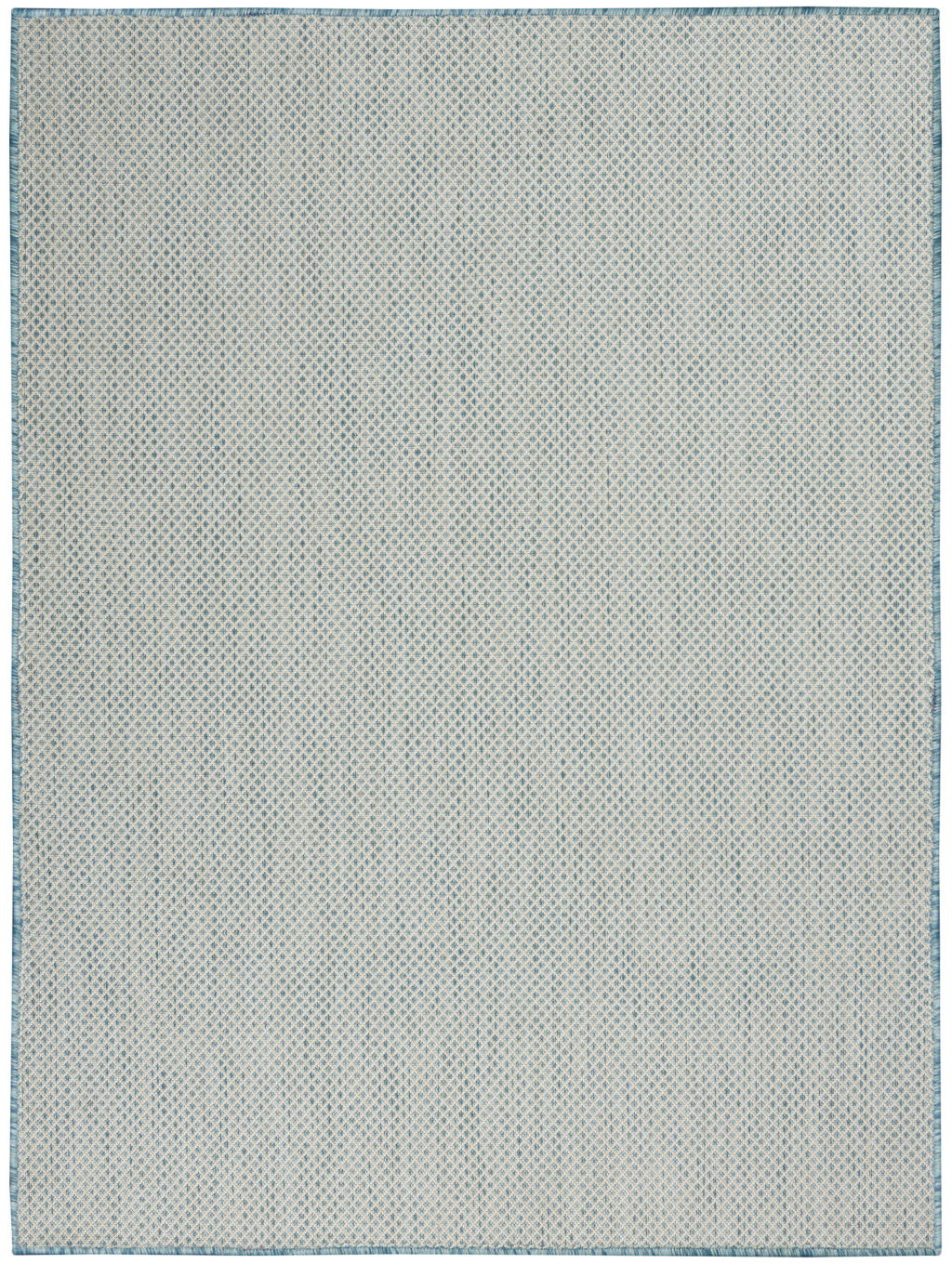 5' X 7' Geometric Power Loom Area Rug - Aqua