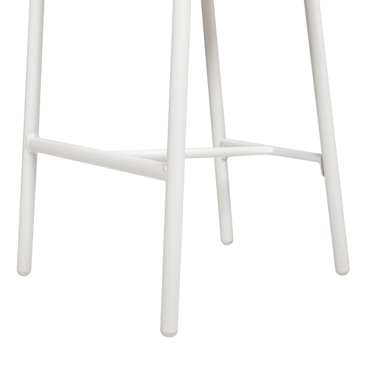 Rowan - Rope Barrel Low Back Patio Counter Stool (Set of 2) - Optic White by Jennifer Taylor Home | Bel Furniture