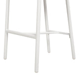 Rowan - Rope Barrel Low Back Patio Counter Stool (Set of 2) - Optic White by Jennifer Taylor Home | Bel Furniture