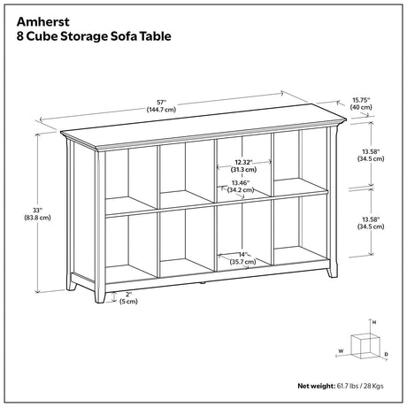 Amherst - Cube Storage Bookcase - view 18