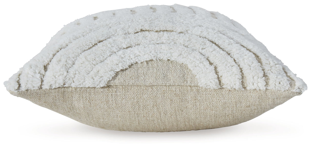 Farissen - Pillow (Set of 4) - White / Tan