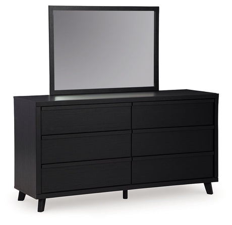 Danziar - Black - Dresser And Mirror by Signature Design by Ashley® | Bel Furniture