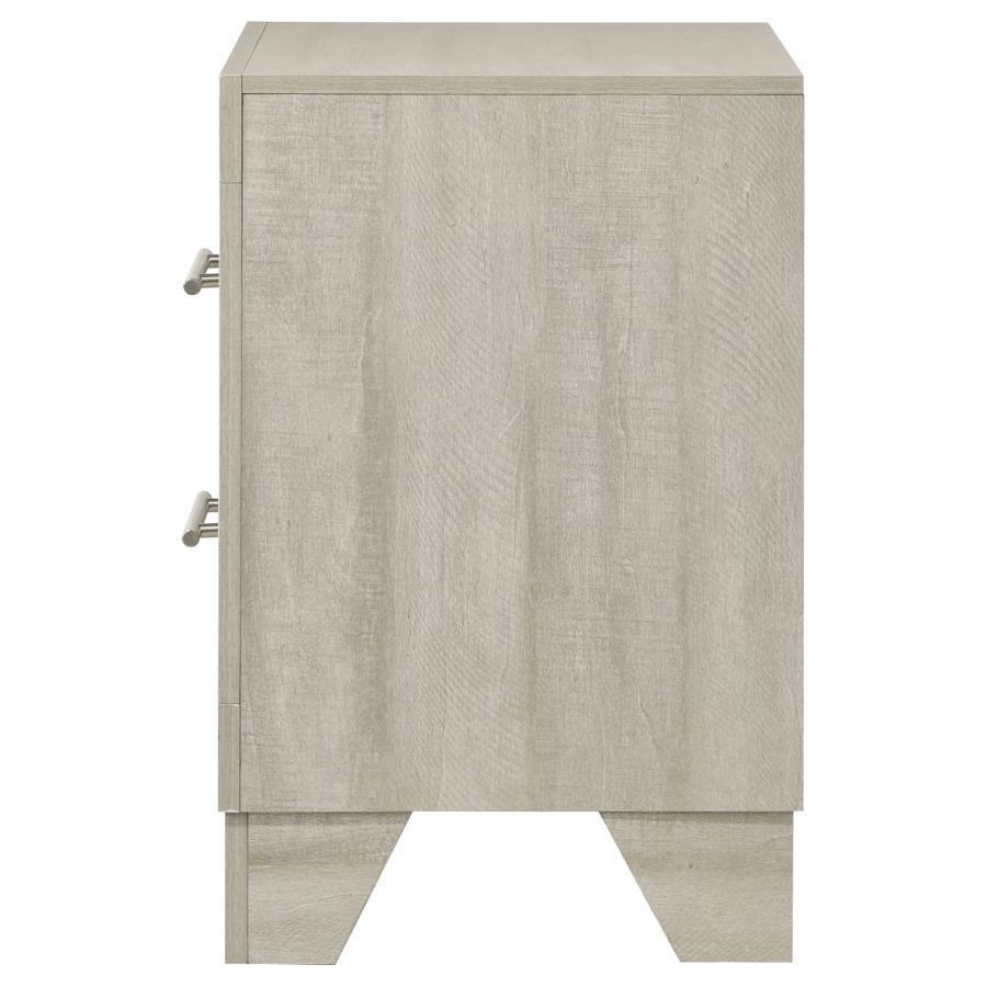 Trenton - 2-Drawer Nightstand Bedside Table - Rustic Cream by Coaster Fine Furniture | Bel Furniture