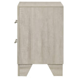 Trenton - 2-Drawer Nightstand Bedside Table - Rustic Cream by Coaster Fine Furniture | Bel Furniture