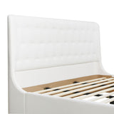 Brooks - Contemporary Tufted Shelter Platform Bed by Jennifer Taylor Home | Bel Furniture