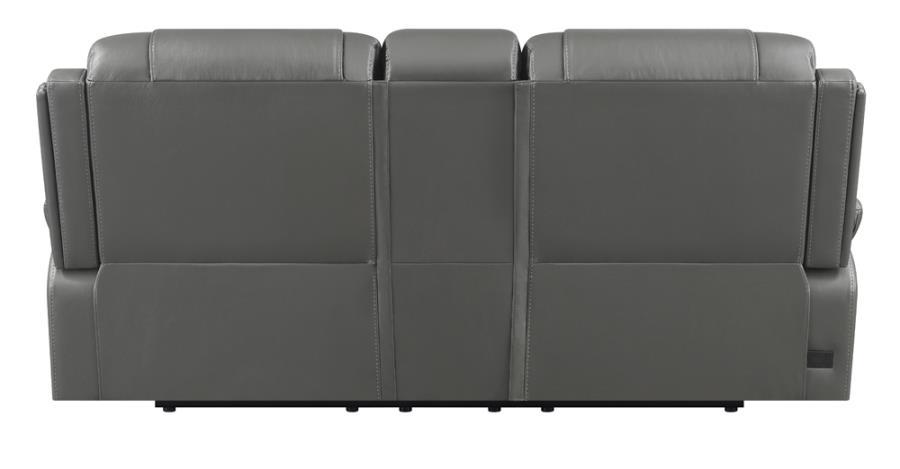 Flamenco - Upholstered Power Reclining Loveseat - Charcoal