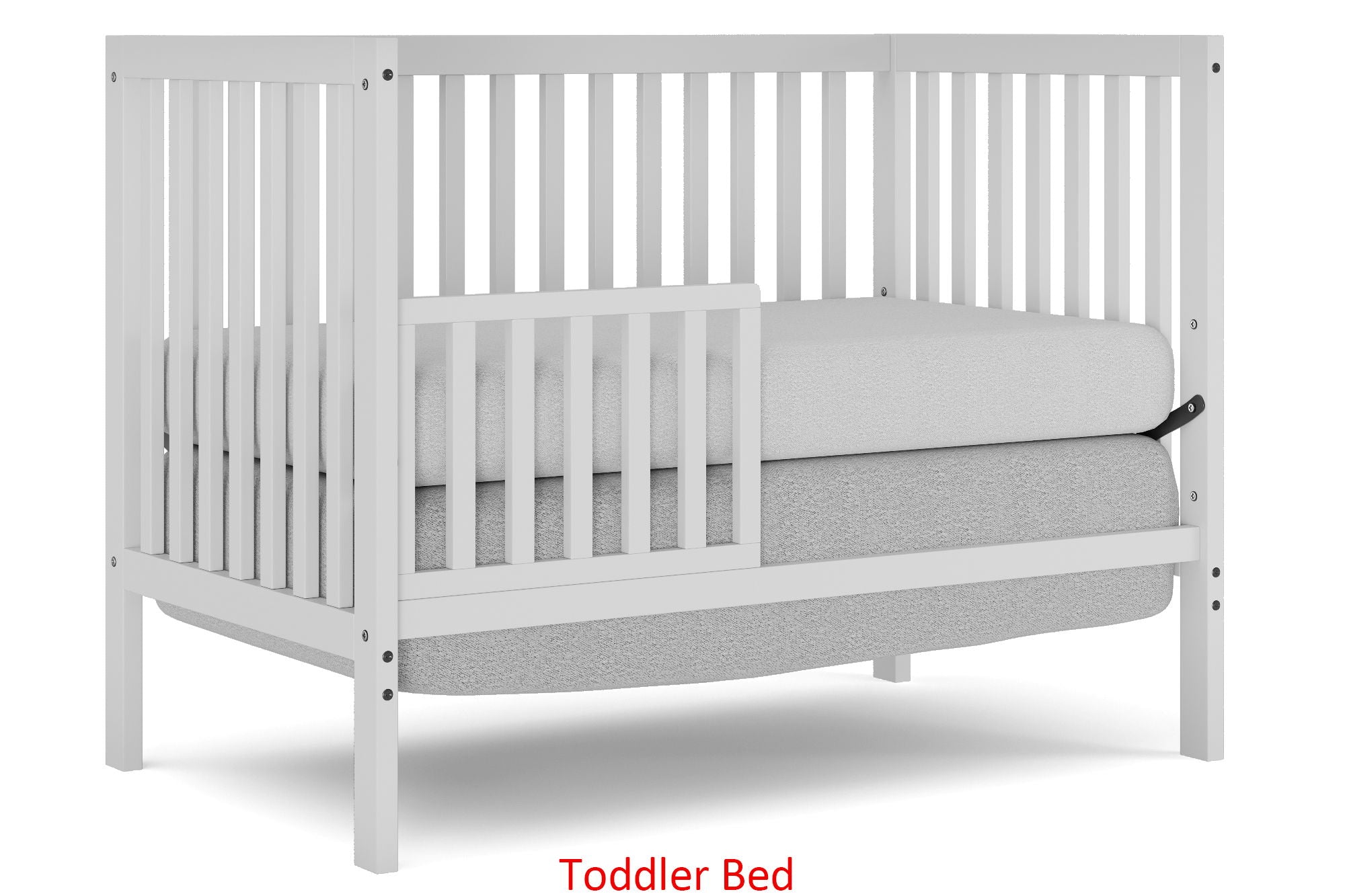 Crib 5 In 1 Convertible, Converts From Baby Crib To Toddler Bed, Fits Standard Full Size Crib Mattress