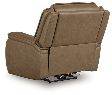 Glencroft - Power Recliner / Adjustable Headrest - Sahara - view 9
