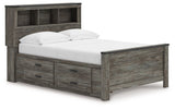 Frandern - Bookcase Panel Bedroom Set With Storage