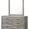 Hopkins - Dresser, Mirror Gray by Crown Mark | Bel Furniture