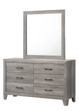 Hopkins - Dresser, Mirror Gray by Crown Mark | Bel Furniture