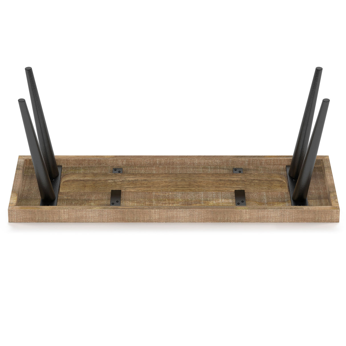 Durham - Bench - Distressed Natural by Simpli-Home | Bel Furniture