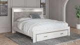 Altyra - White - King Upholstered Storage Bed by Signature Design by Ashley® | Bel Furniture