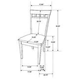 Gabriel - 5 Piece 59" Rectangular Dining Set - Cappuccino by Coaster Fine Furniture | Bel Furniture