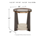 Frazwa - Multi - Round End Table by Signature Design by Ashley® | Bel Furniture