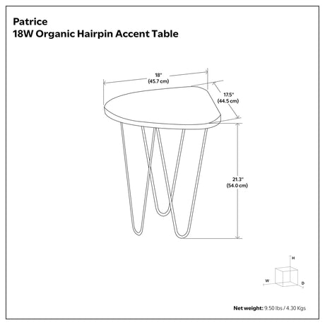 Patrice - Handcrafted Metal And Wood Accent Table - view 6
