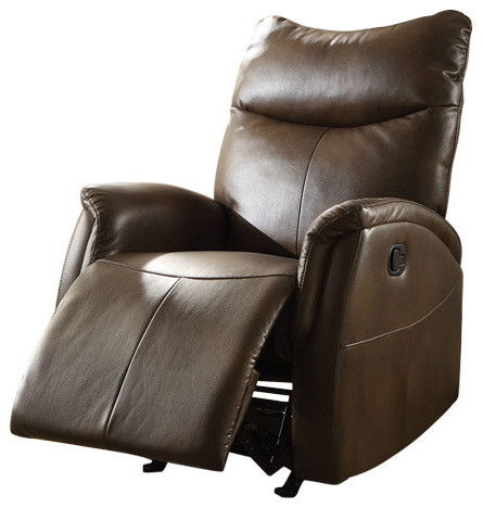 Leather-Aire Motion Recliner - Brown