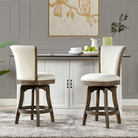 Henry - Armless Swivel Counter Height Bar Stool - view 17