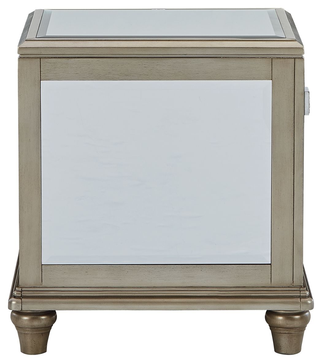 Chevanna - Platinum - Rectangular End Table