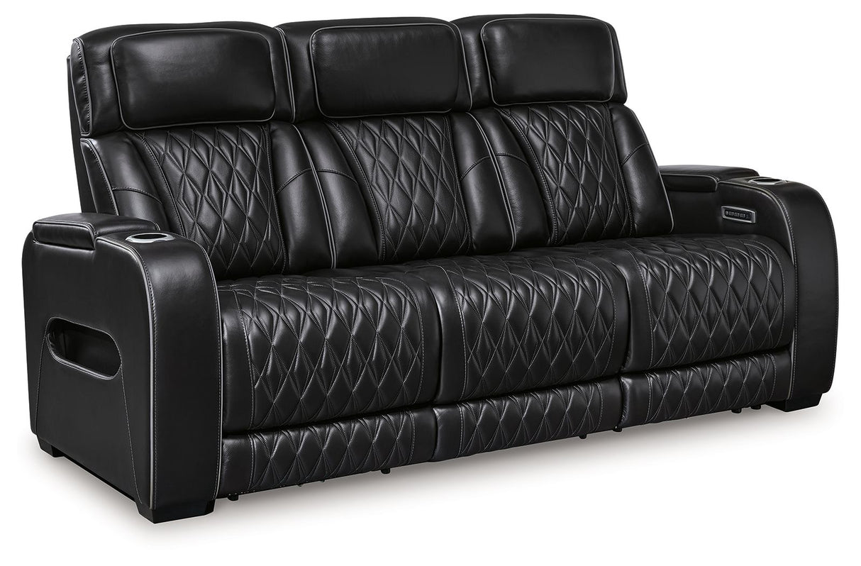 Boyington - Power Reclining Sofa With Adj Headrest by Signature Design by Ashley® | Bel Furniture