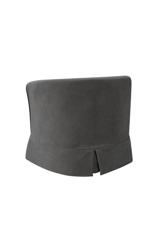 Tucker - Woven Fabric Swivel Barrel Chair by Lilola Home | Bel Furniture