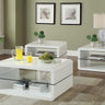Elana - Coffee Table Set White 3 Pc. Coffee Table, 2 End Tables by Coaster Fine Furniture | Bel Furniture