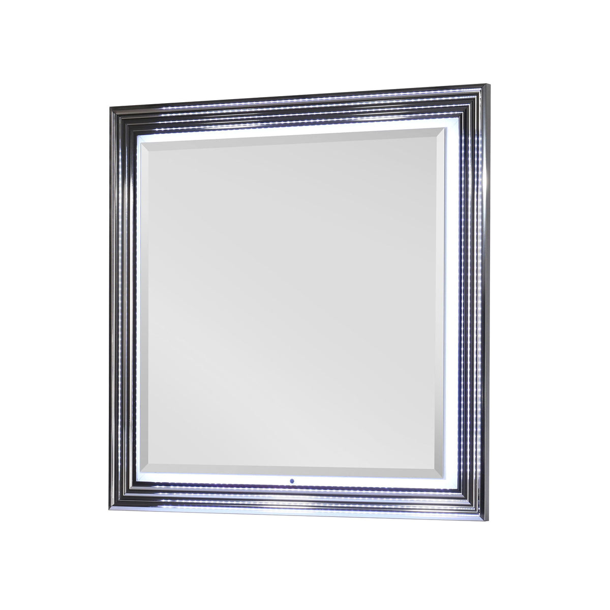 Moon - Smooth Mirror With LED - White