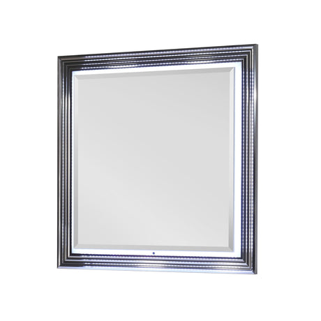 Moon - Smooth Mirror With LED - White