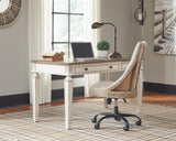 Realyn - White / Brown - Home Office Lift Top Desk by Signature Design by Ashley® | Bel Furniture