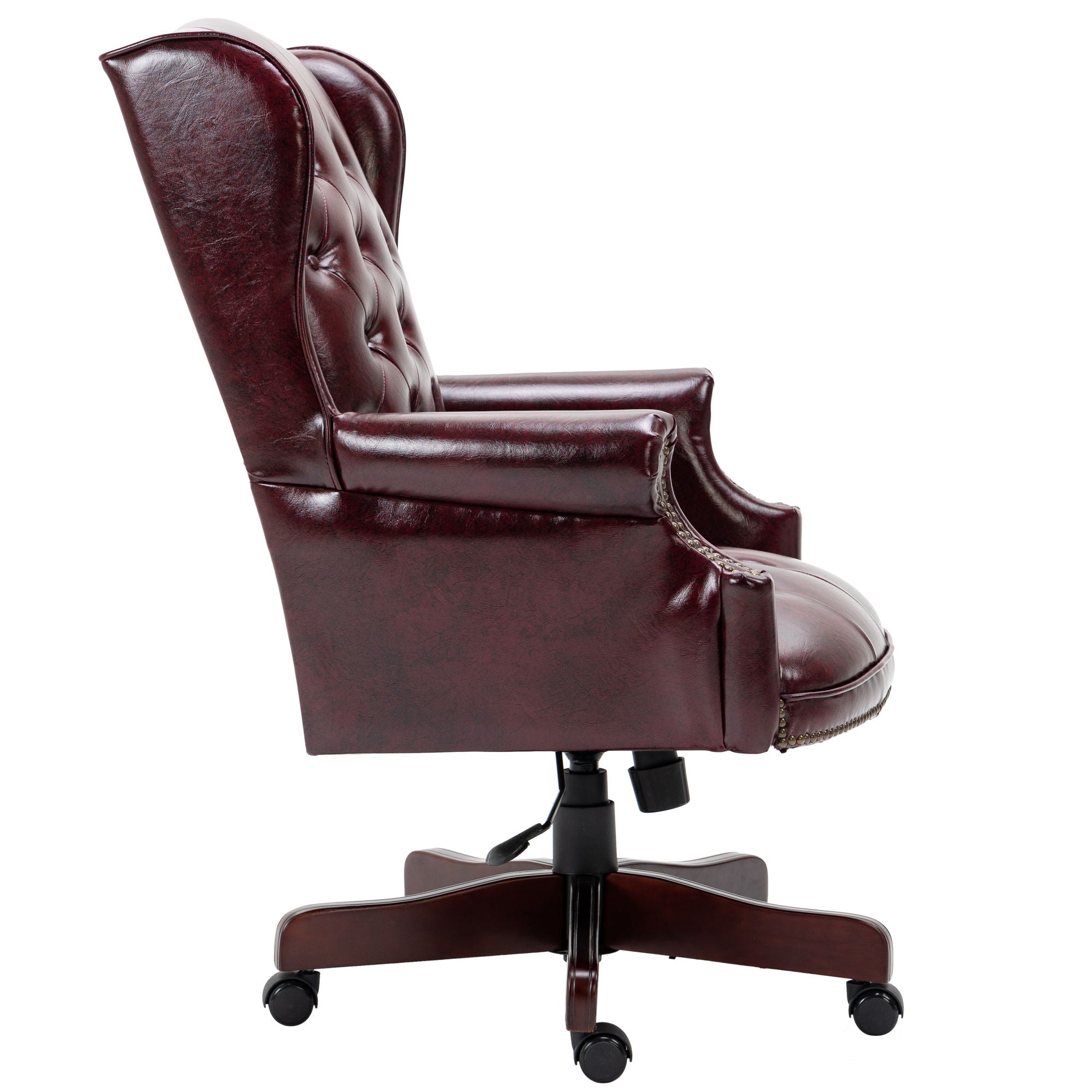 Executive Office Chair, High Back Reclining Comfortable Desk Chair With Smooth Glide Caster Wheels