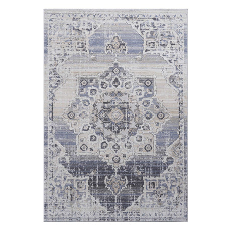 Payas - 6' X 9' Medallion Area Rug - Cream / Blue - view 5