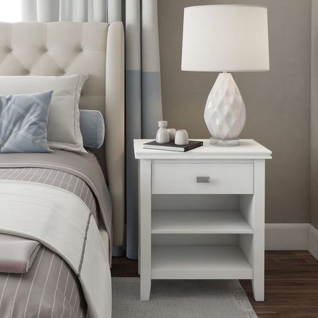 Artisan - Handcrafted Bedside Table by Simpli-Home | Bel Furniture