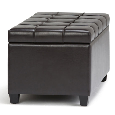Sienna - Upholstered Storage Ottoman Bench - view 16