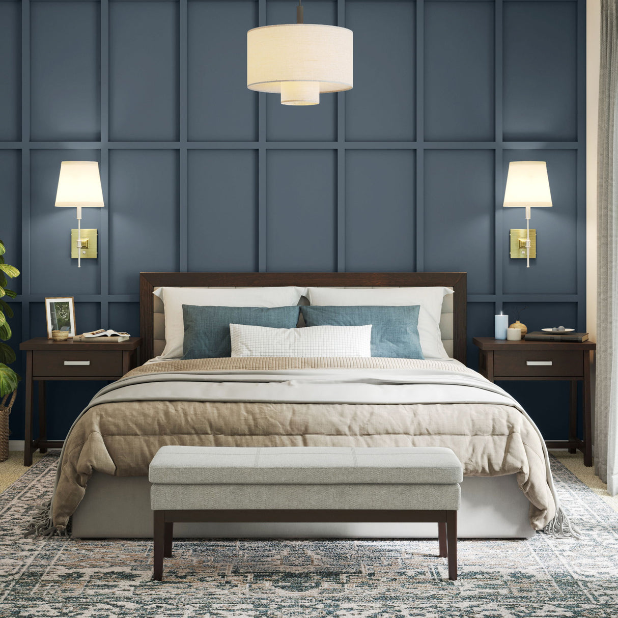 Carlson - Ottoman Bench, Mid Century Design by Simpli-Home | Bel Furniture