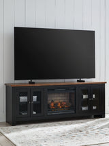 Wildenauer - 76" TV Stand With Electric Fireplace by Signature Design by Ashley® | Bel Furniture