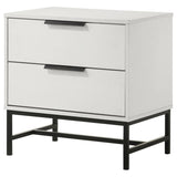 Sonora - 2-Drawer Nightstand Bedside Table - White by Coaster Fine Furniture | Bel Furniture