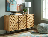 Cadewick - Natural - Accent Cabinet by Signature Design by Ashley® | Bel Furniture