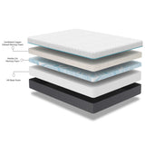 Copper Lux - 12" Soft Memory Foam Mattress With Phase Change Cooling Fabric
