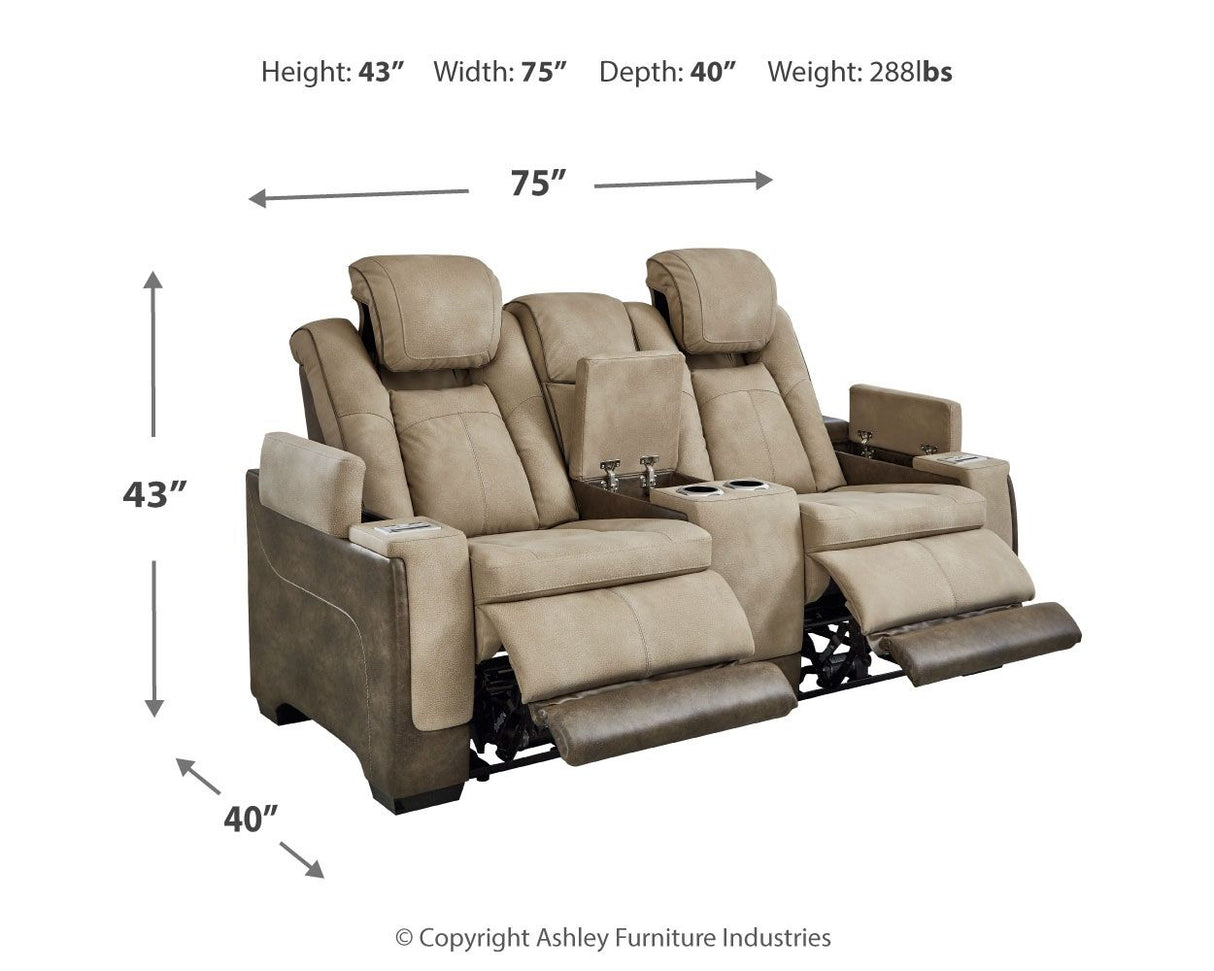 Next-Gen Durapella - Power Reclining Loveseat by Signature Design by Ashley® | Bel Furniture
