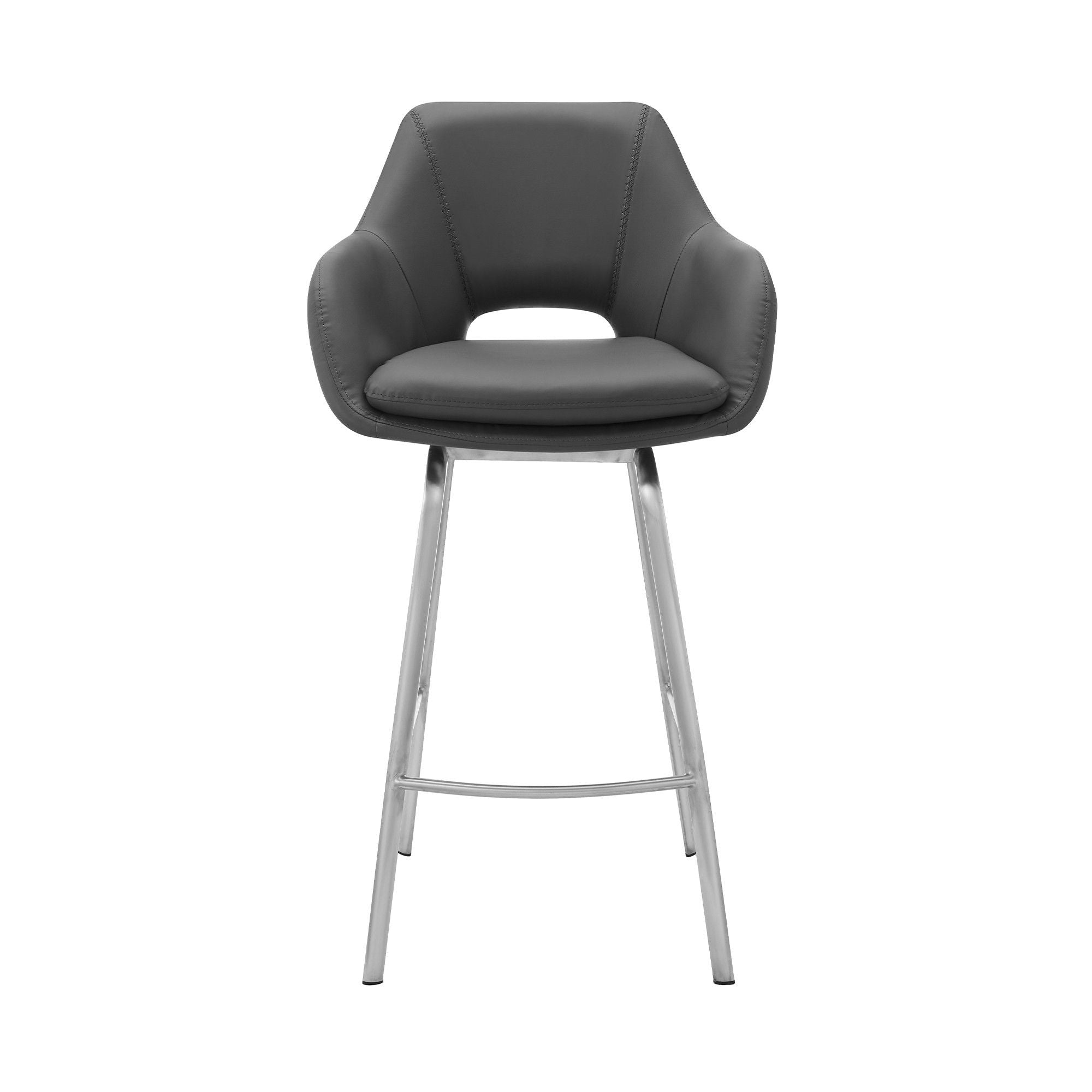 Swivel Low Back / Counter Height Bar Chair - Gray