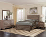 Kauffman - Transitional Storage Bed Bedroom Set Light Brown 4 Pc. Bed, Dresser, Mirror, Nightstand King by CoasterEveryday | Bel Furniture