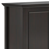 Amherst - Wide 3 Door Storage Cabinet - Hickory Brown by Simpli-Home | Bel Furniture