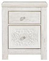 Paxberry - Whitewash - Two Drawer Night Stand by Signature Design by Ashley® | Bel Furniture